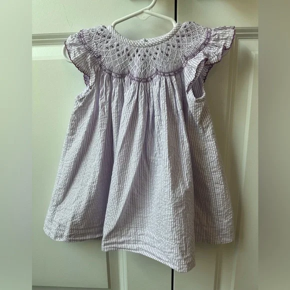 white christmas dresses Beauty Princess Smocked Dress by Classic Whimsy - Girls Dresses main image 1